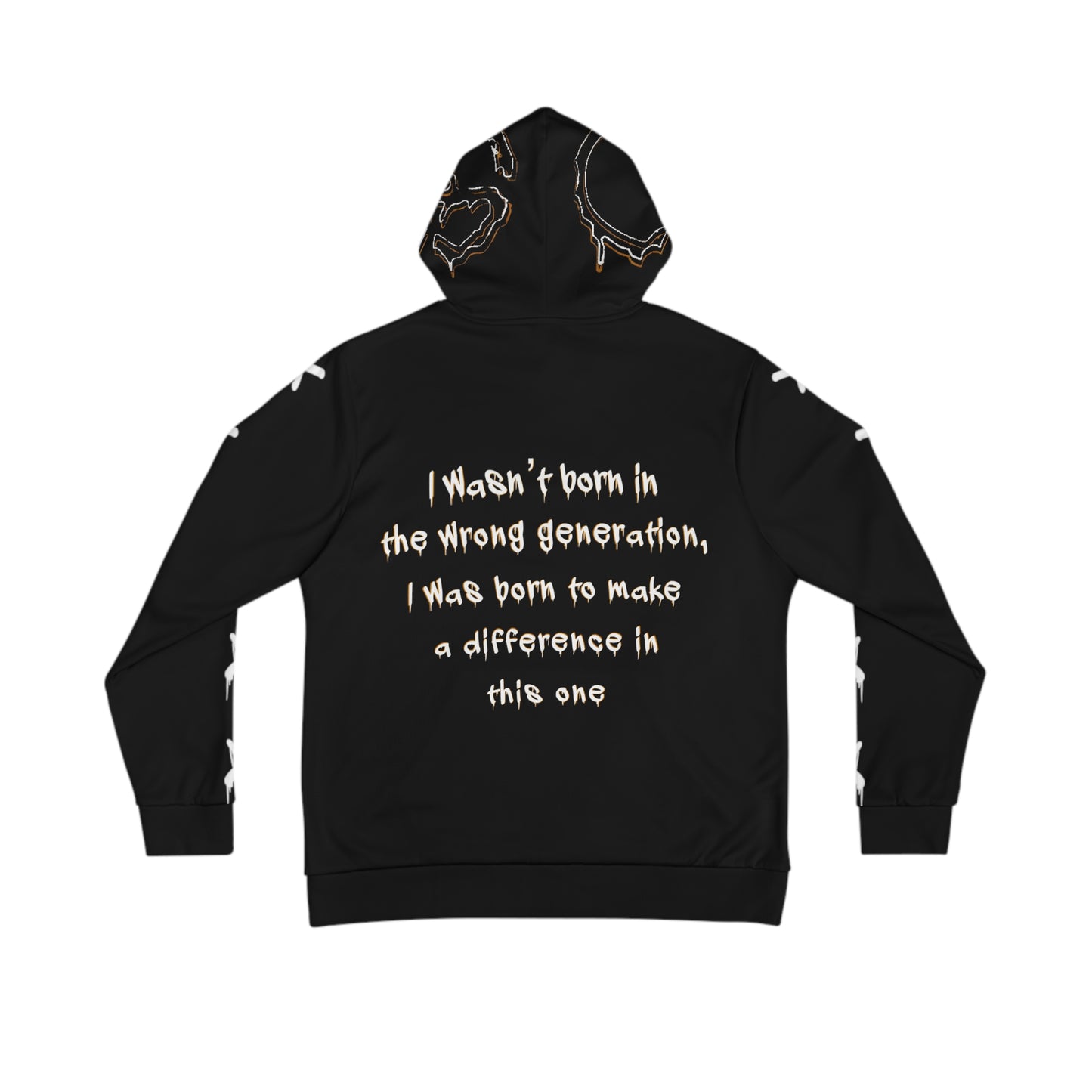 Wrong Generation Black All-Over-Print Hoodie