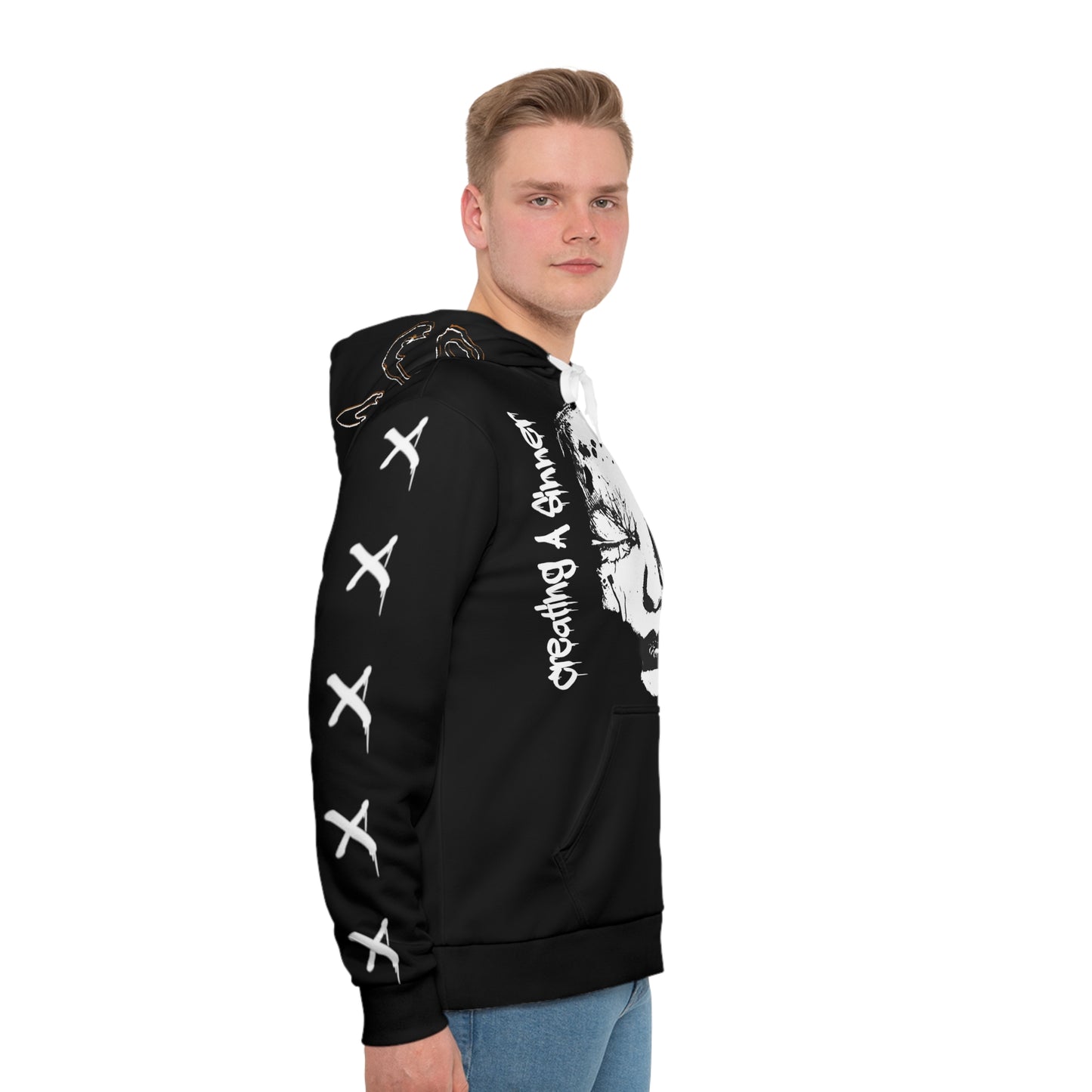 Wrong Generation Black All-Over-Print Hoodie