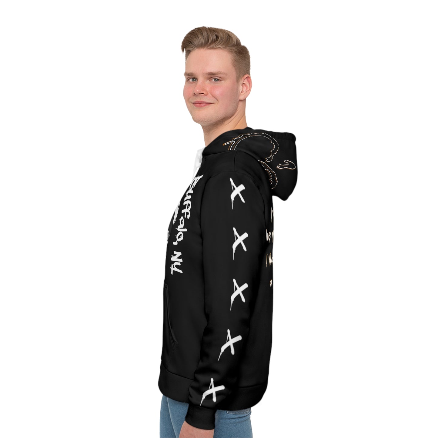 Wrong Generation Black All-Over-Print Hoodie