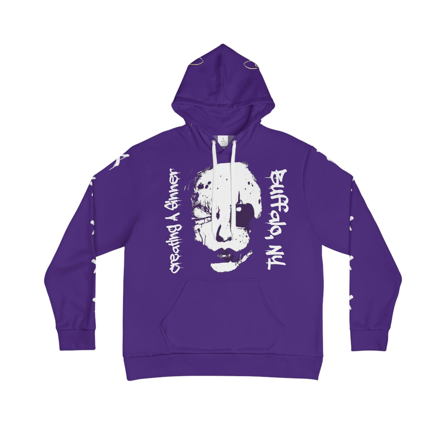 Wrong Generation Purple Men's All-Over-Print Hoodie