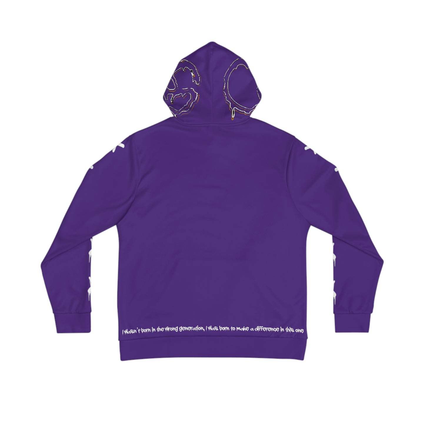 Wrong Generation Purple Men's All-Over-Print Hoodie