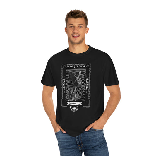 Sinner Statue Unisex T-shirt (designed by Jake Bartolic)